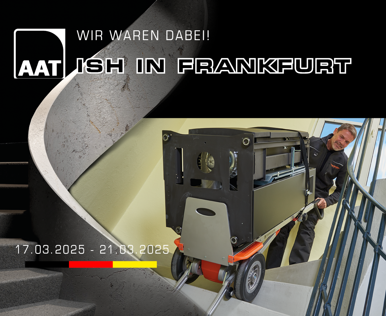 De CargoMaster trappenklimmer op de ISH in Frankfurt