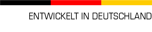 Deutschlandfarben mit Slogan 