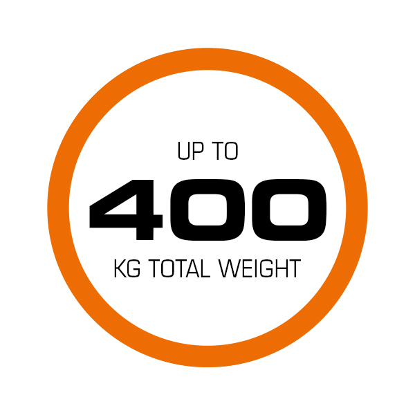 bis zu 400 KG Traglast