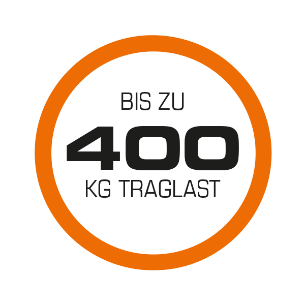 bis zu 400 KG Traglast